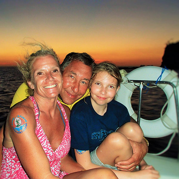 Sunset sailing off the coast of Tamarindo